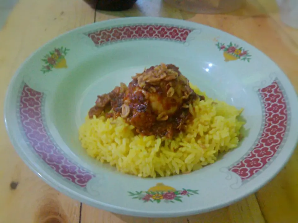 nasi kuning banjar|cancerina pandanさん