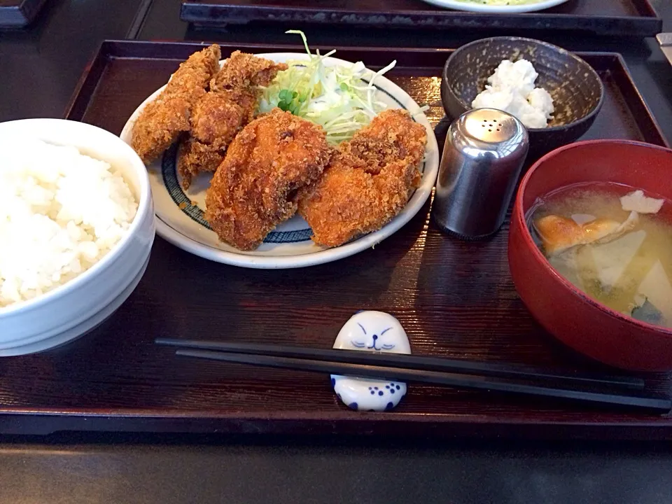 チキンマッシュフライ定食|市さん