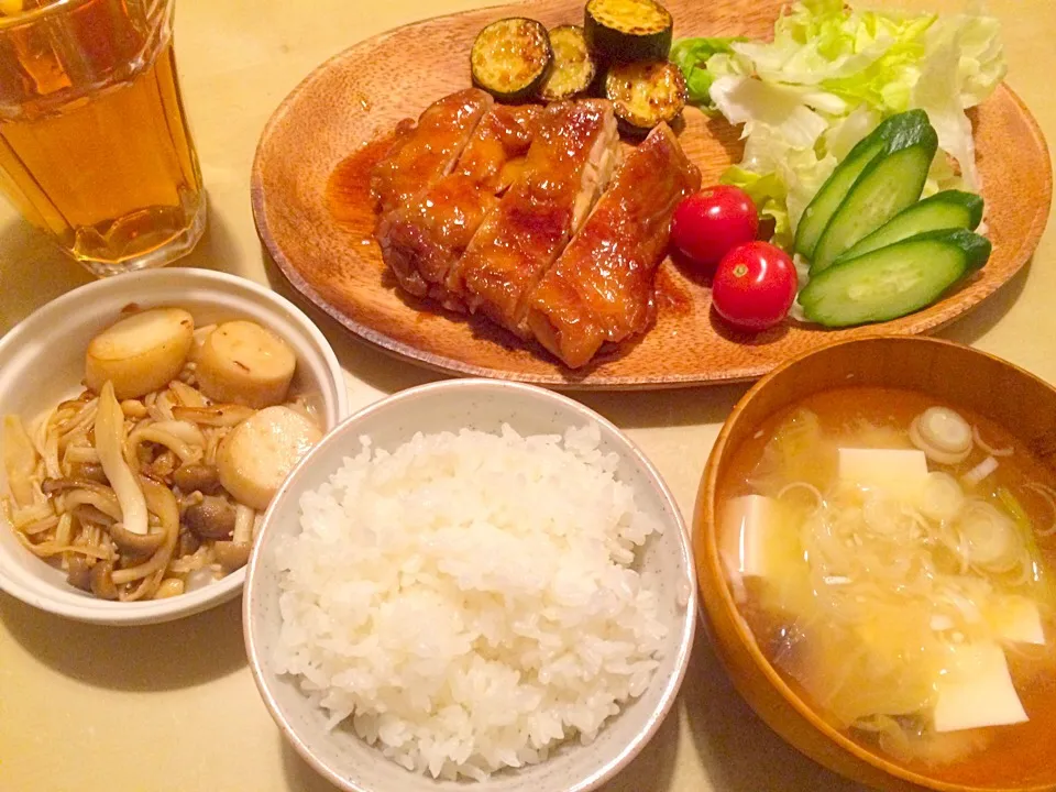 Snapdishの料理写真:照り焼きチキン|りんごーさん