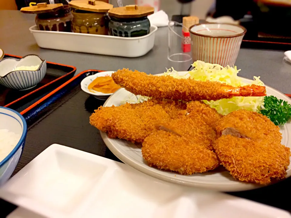 ヒレカツ定食 海老フライのせ！|annさん