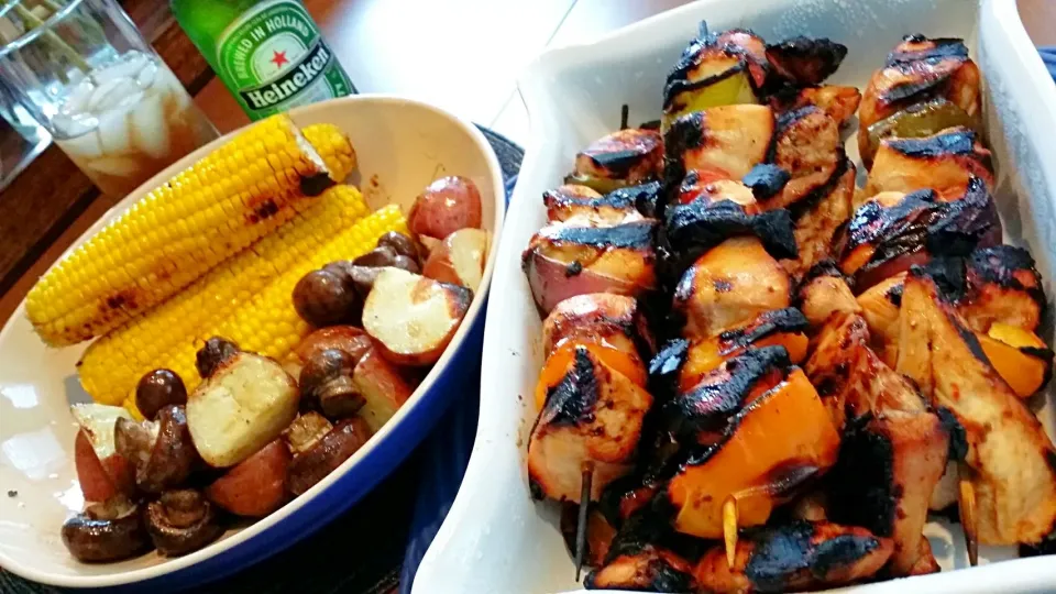 grilled chicken kebabs|Majette LAさん