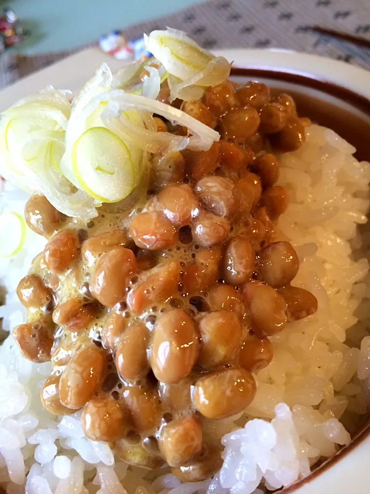 Japanese breakfast!!.. Natto and rice!!|Nigel Nakadaさん