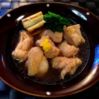 昆布つゆで！                                              鶏モモ肉の治部煮