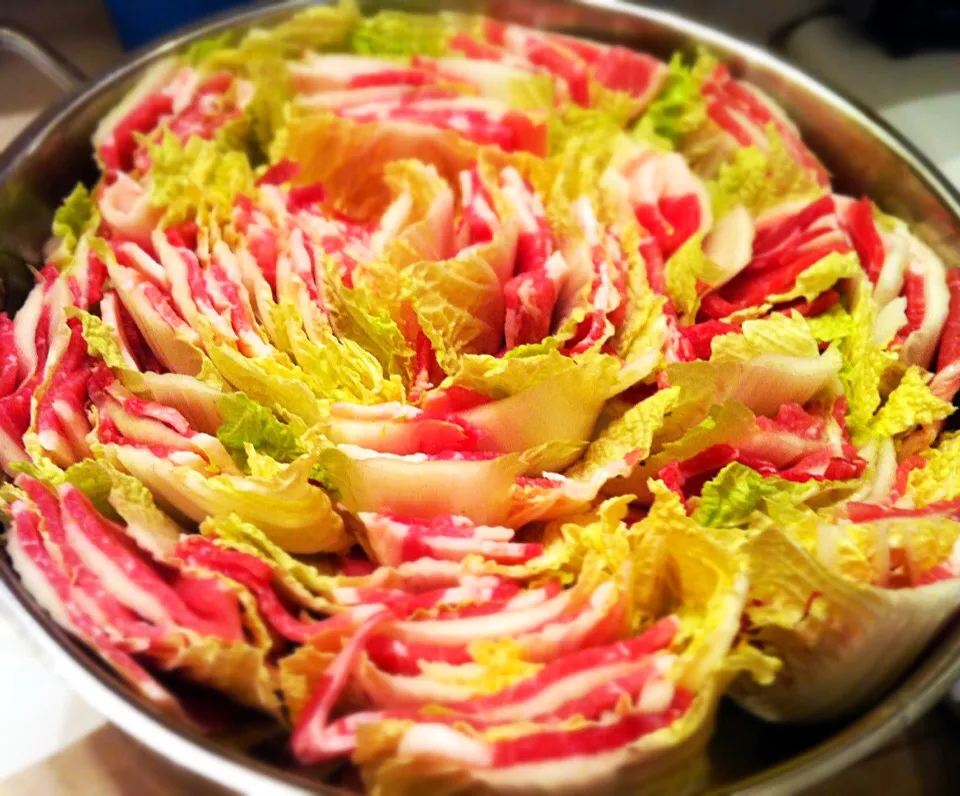 Chinese cabbage and Pork Hot Pot.|mamaeriさん