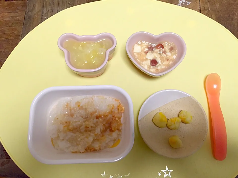 Snapdishの料理写真:離乳食 後期 夜ごはん|おさかなさんさん