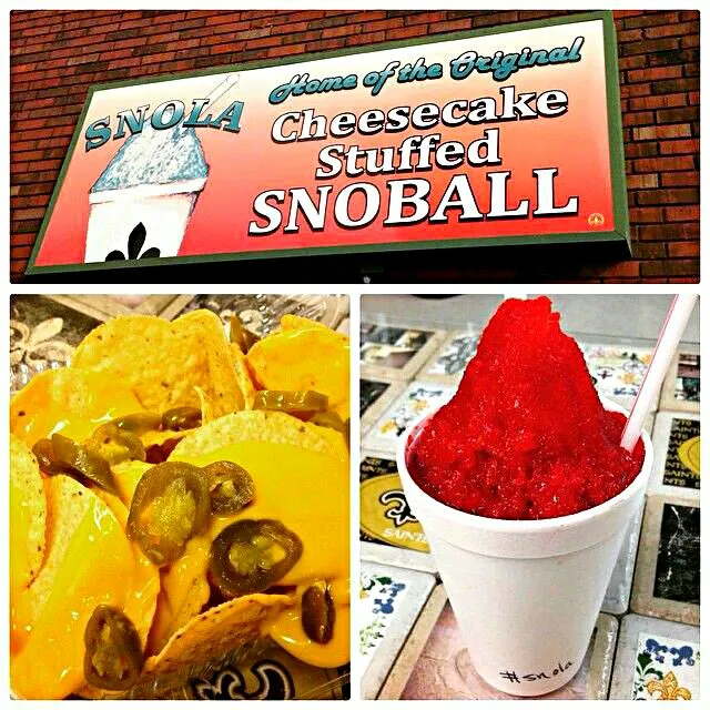 Snapdishの料理写真:Cheesecake Stuffed Sno Balls and Nachos with Cheese & Jalapeño Peppers 🔥 😋 🔥 #Snack #Dessert ❤ 🎭 #Ice Cream SnoLA In New Orleans Louisiana 🎭 ❤ 🎭|Alisha GodsglamGirl Matthewsさん