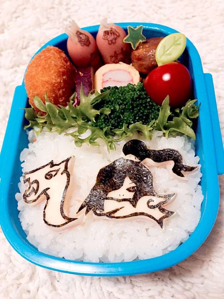 Snapdishの料理写真:キャラ弁 オロチ|マカロンさん