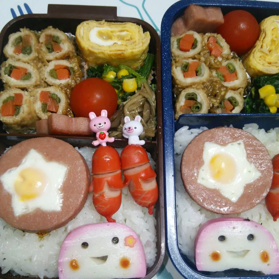 Snapdishの料理写真:2月24日　高校生女子＆オレ弁当|クッキングおやぢさん