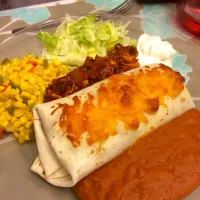 Chicken Chimichangas w/ Fiesta Corn|FoodManOnWheelzさん