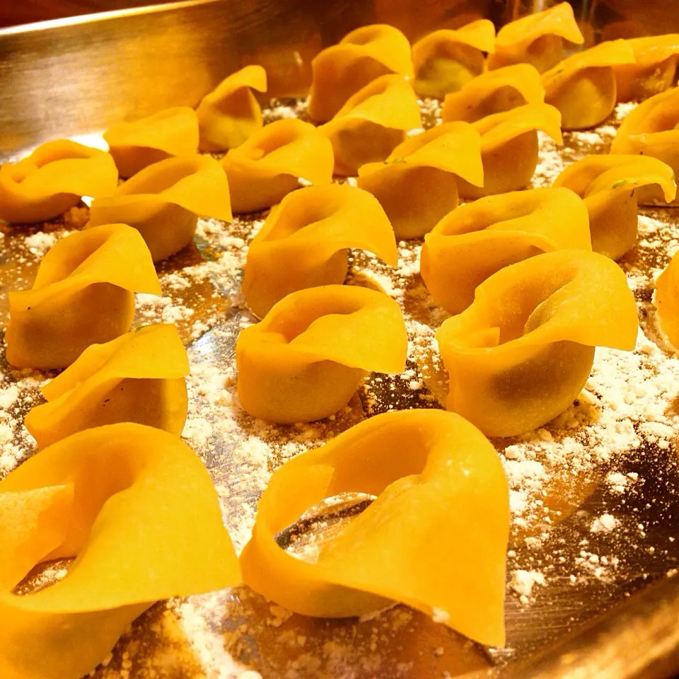 Tortelli all'uovo ripieni di ricotta e spinaci|Fabio  Palmieriさん