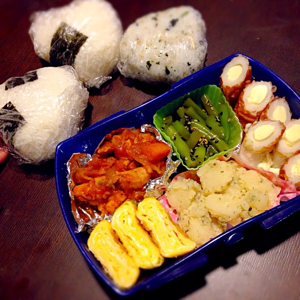 Snapdishの料理写真:旦那さんお弁当|ぼぶさん