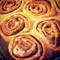 Fluffy No-Knead Cinnamon Rolls. ふわふわ捏ねないシナモンロール