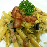 Clam Bacon Penne