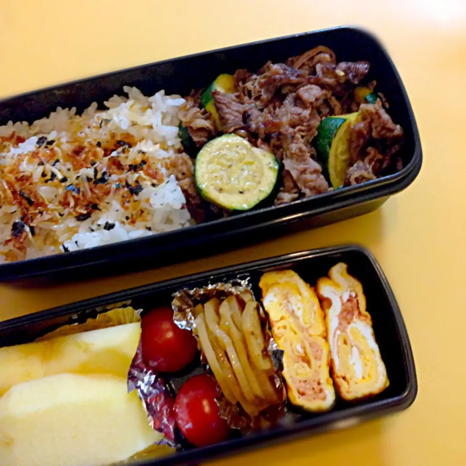 Snapdishの料理写真:中学生男子弁当_20150225|caori ytさん