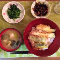 半額の天ぷらで天丼|Miyabiさん