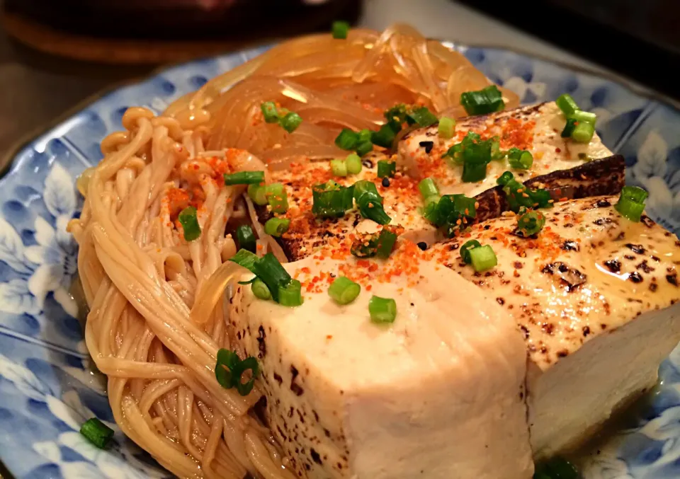 THE 地味おかずʕ-̼͡-ʔ焼き豆腐・えのき・まろにーのタイタンʕ-̼͡-ʔ|七海さん