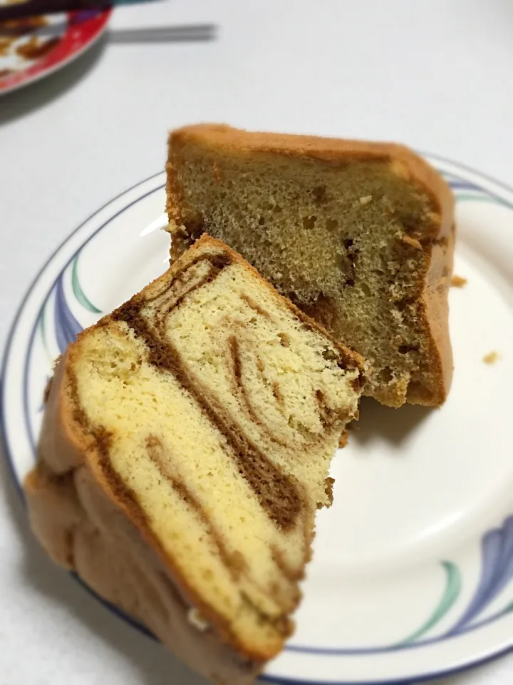 Snapdishの料理写真:米粉のコーヒーマーブルシフォンケーキ|yurikaさん