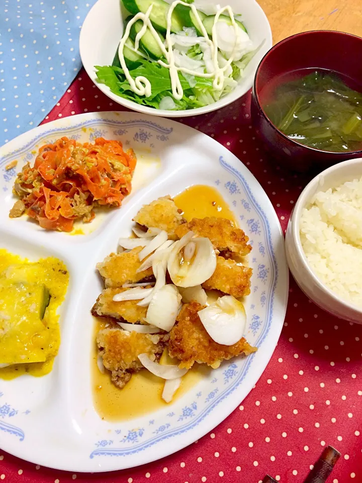 チキン南蛮＊ワンプレート晩ご飯|ゆきさん