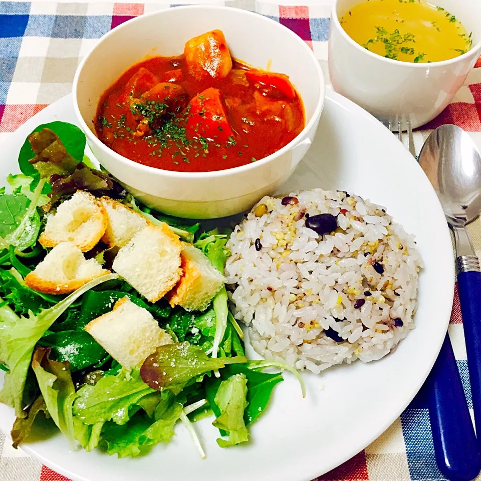 トマトチキンカレー🍅|shiooriさん