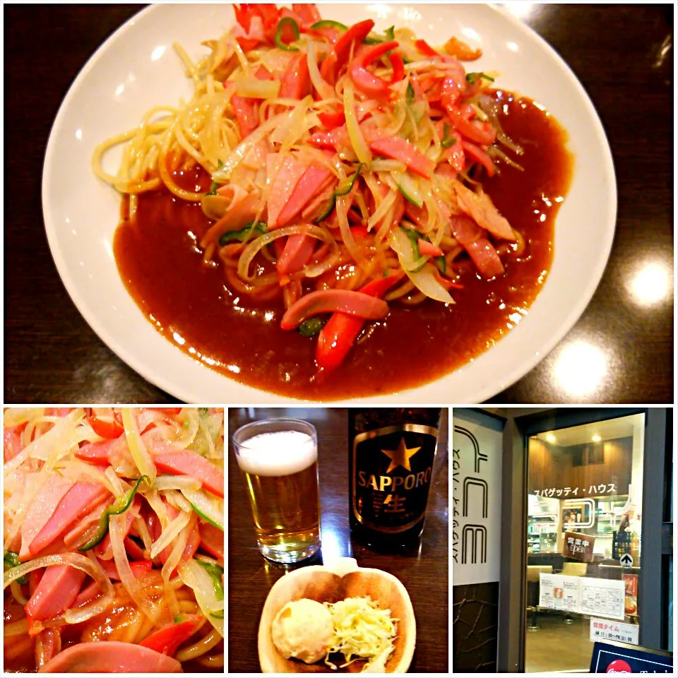 愛知遠征6軒目
ヨコイ 錦店＠栄
ミラカン 950円
ビール 500円
#スパゲッティ #愛知県名古屋市中区 #栄駅 #愛知遠征|しんたたさん