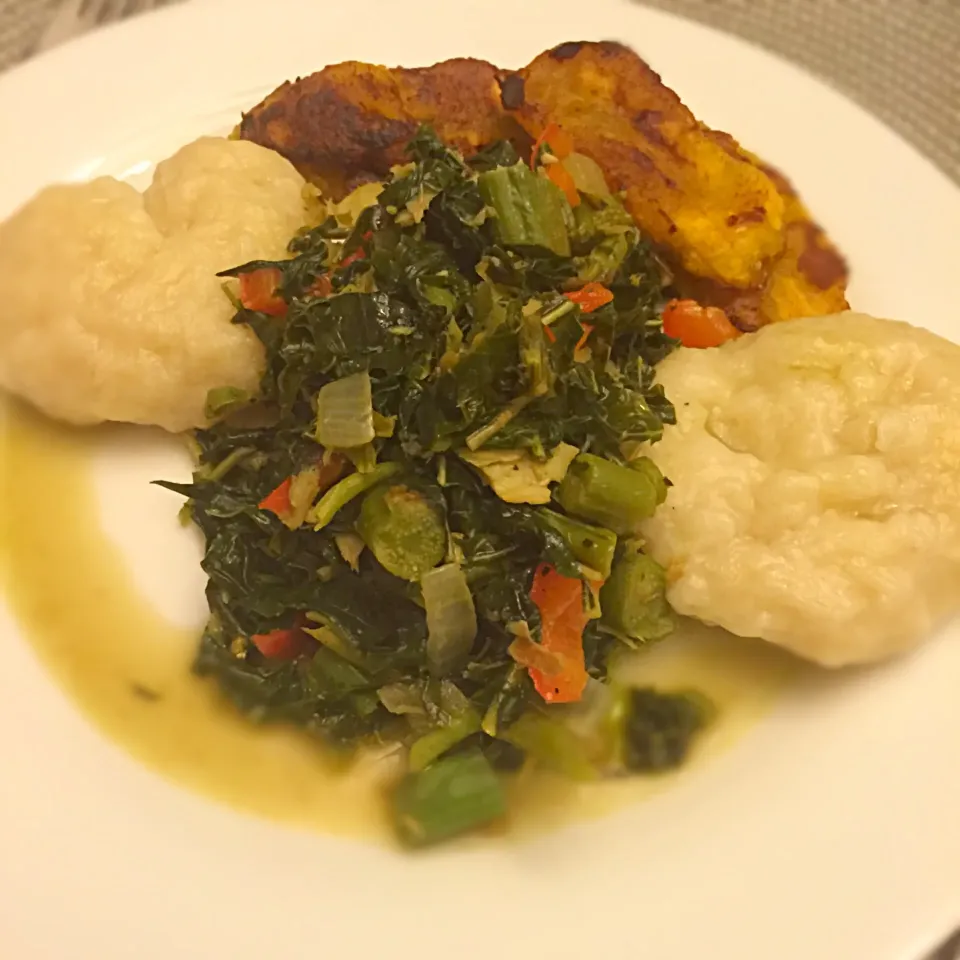 Callallo | Dumplings | Plantain|T.E.Dennisさん