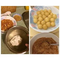 Sweet rice ball with topping|Orange Leungさん