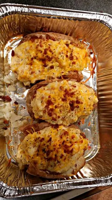 My Favorite Twice Baked Potatoes #Vegetable #Meat/Poultry #Cheesy #ComfortFood 💯💯💯|Alisha GodsglamGirl Matthewsさん