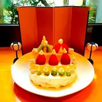 Snapdishの料理写真:お雛様ケーキ|大手 八重子さん