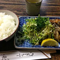 Snapdishの料理写真:人形町・来福亭・カキバターライス・1000円|なっぐさん