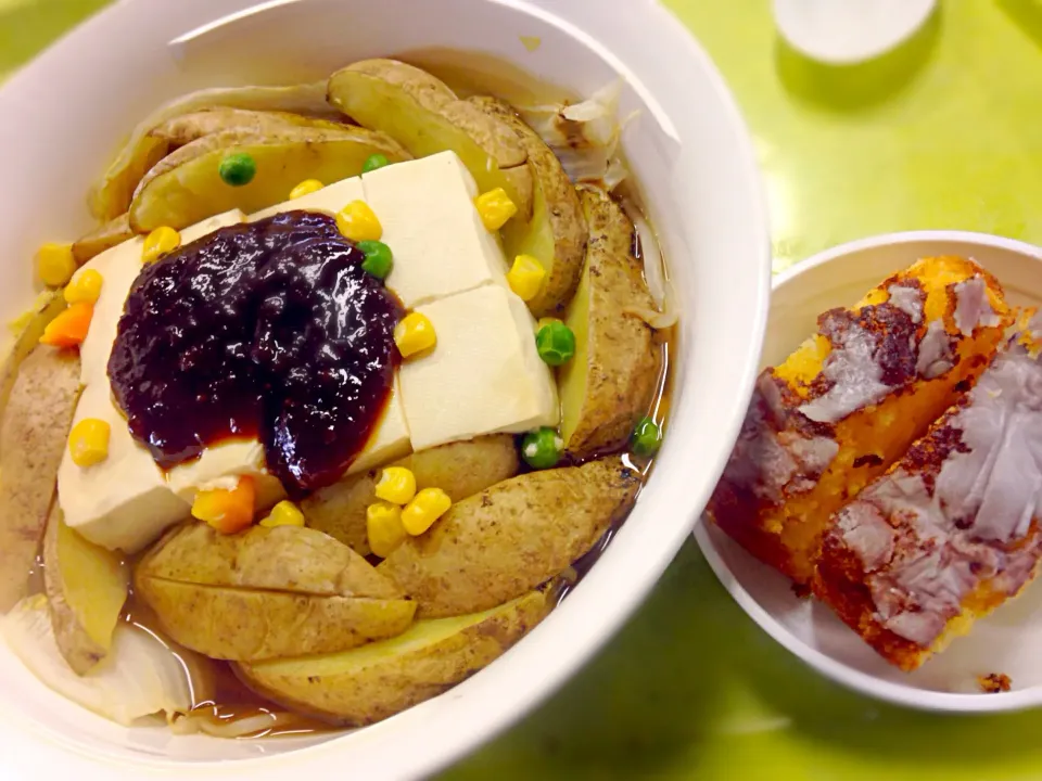 田楽豆腐＆馬鈴薯 蒸し鍋🍲|マニラ男さん