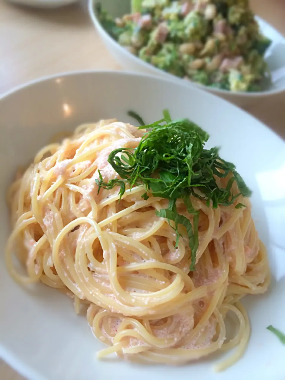 Snapdishの料理写真:くららさんの料理 我が家の明太クリームスパゲティ☆|SnapdishJPさん