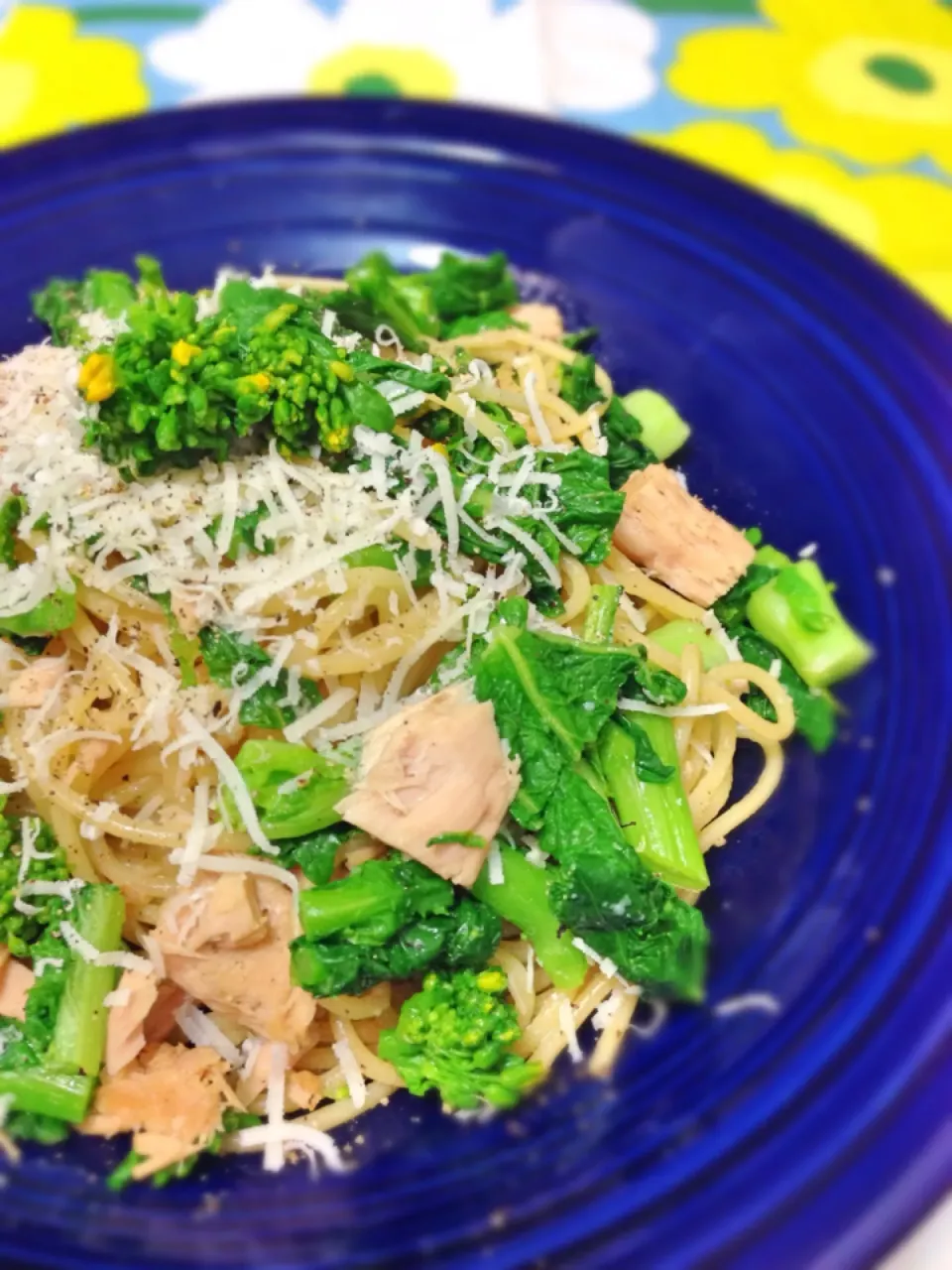 菜の花とツナの和風パスタ|アッチさん