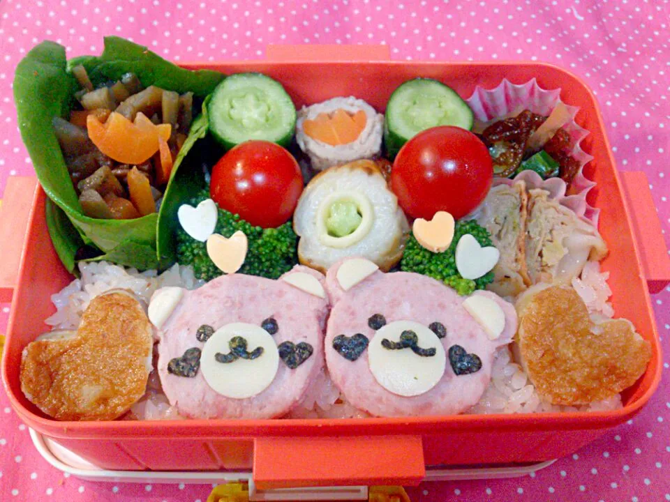 娘のお弁当…クマちゃん弁当|りんりんさん