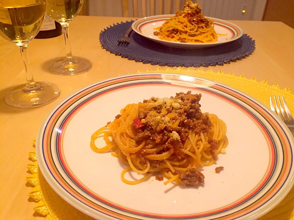 ミートソーススパゲッティ|ぴっぱーさん