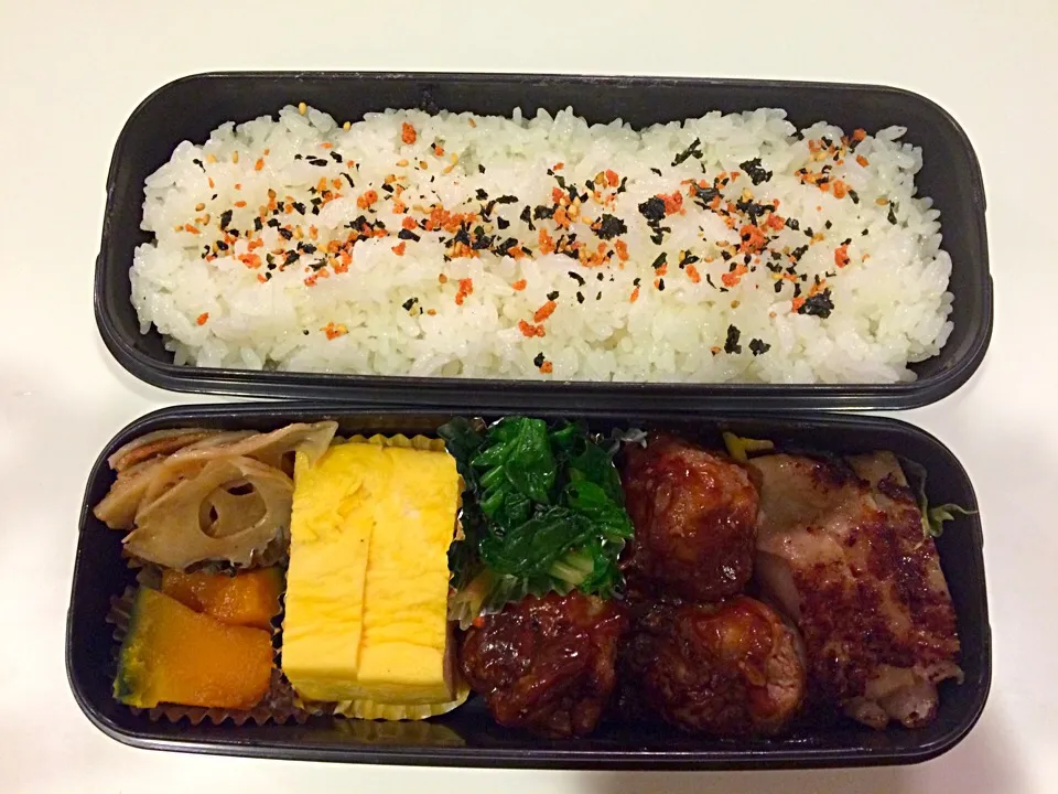 Snapdishの料理写真:肉団子の甘酢あんのお弁当。|Chiharuさん