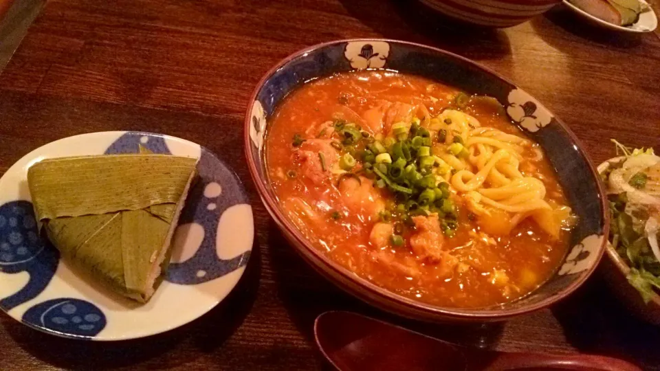 賄い飯🍚 カレーうどん、鱒寿司|Gauche Suzukiさん