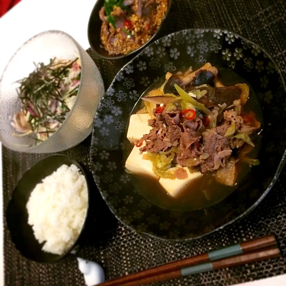 肉豆腐の定食♡|ｶﾜﾊﾗｶｽﾞﾖさん