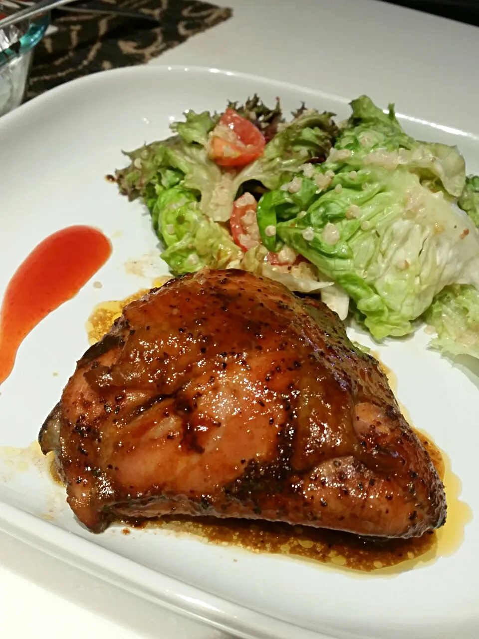 Snapdishの料理写真:honey blackpepper roasted chicken|aishahrazakさん