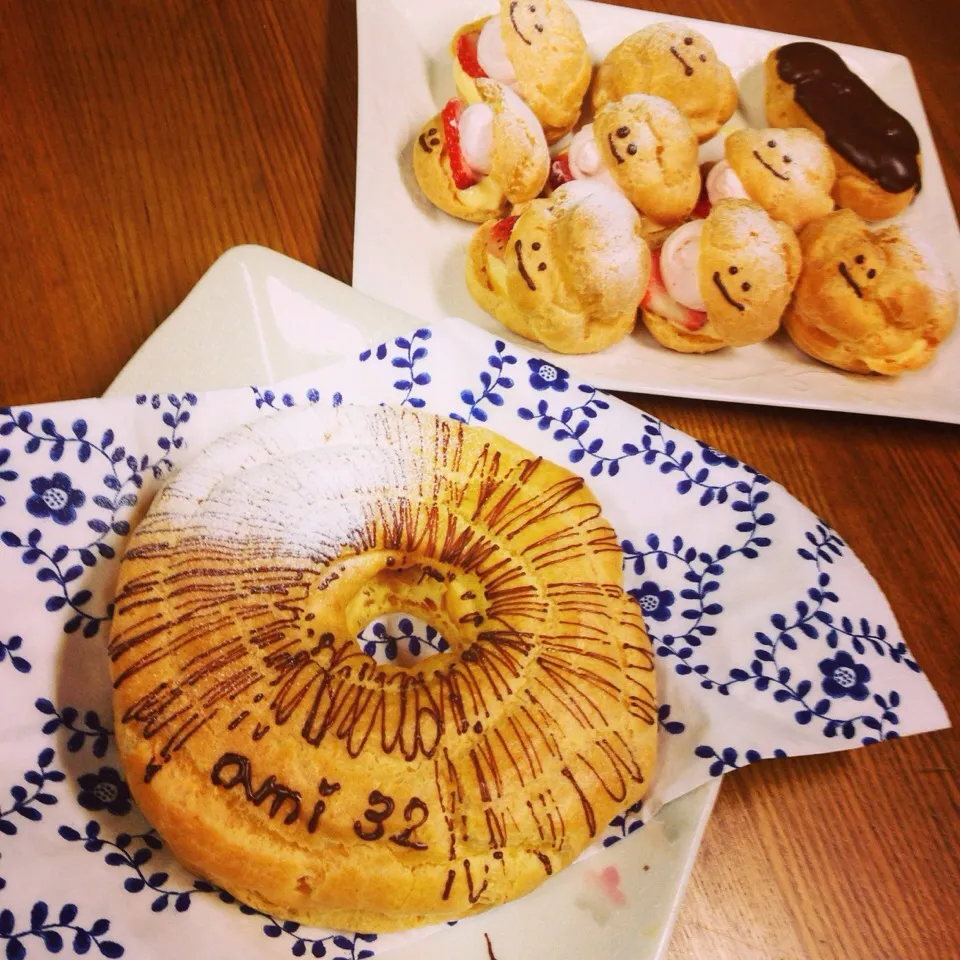 自分のお誕生日ケーキ。子供が食べるから焼きました（笑）|amiさん