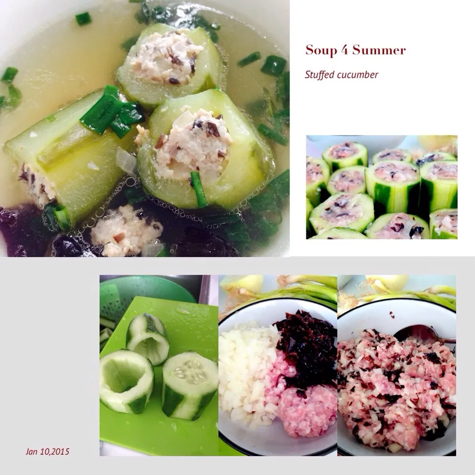 Stuffed cucumber  soup|Charlene Nguyenさん