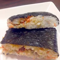 おにぎらず しらすとしゃけバター醤油