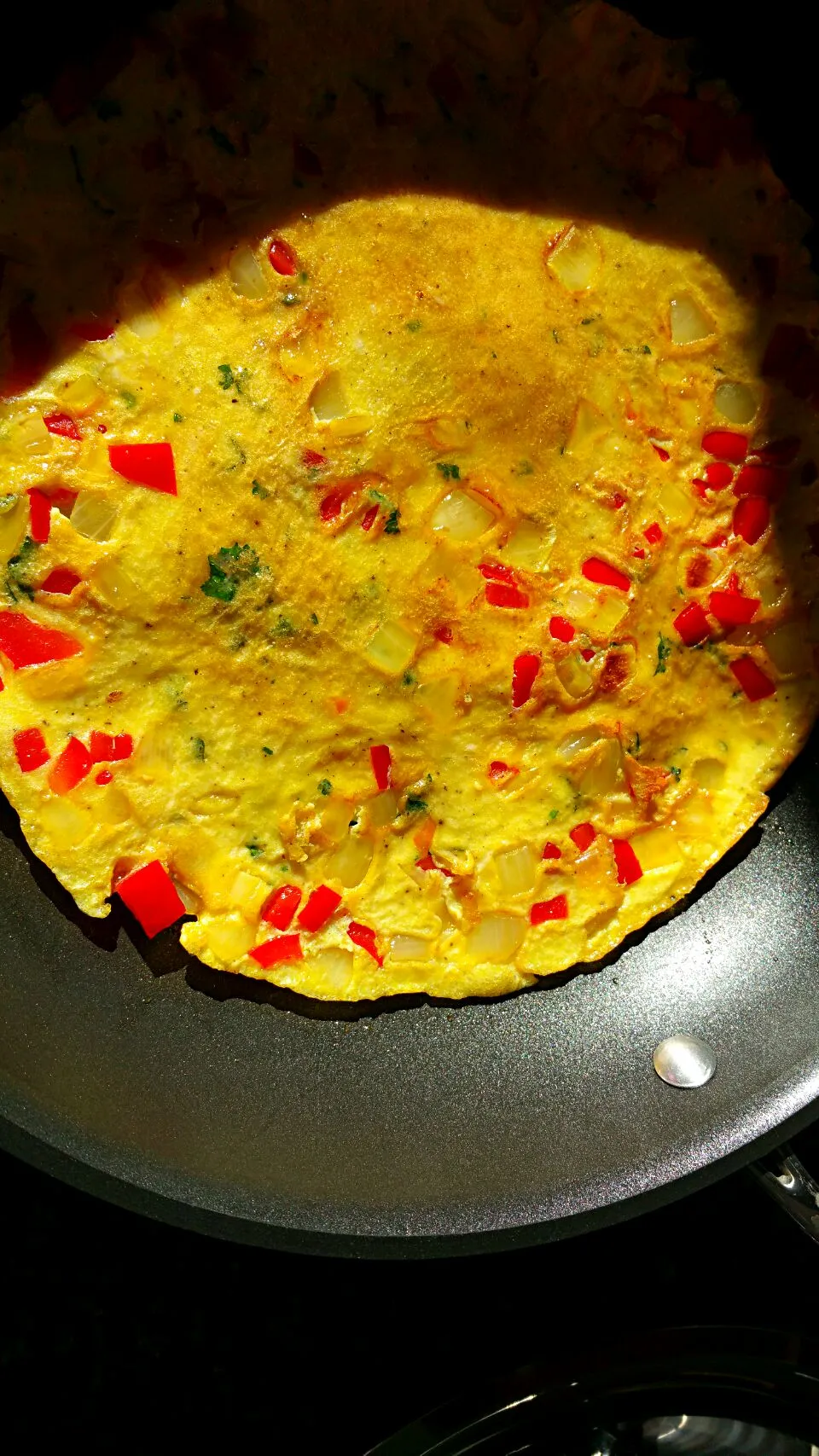 onion, red pepper, cilantro omelette|christineさん