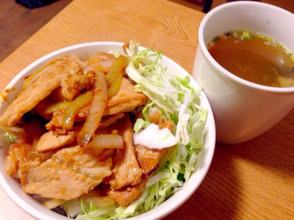 ヤッパリ日本人は生姜焼きでしょ♪丼‼︎|suuuさん