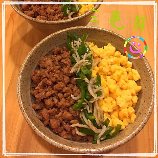 三色丼|こずえ⑅◡̈*さん