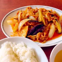 Snapdishの料理写真:豚肉と茄子の炒め物