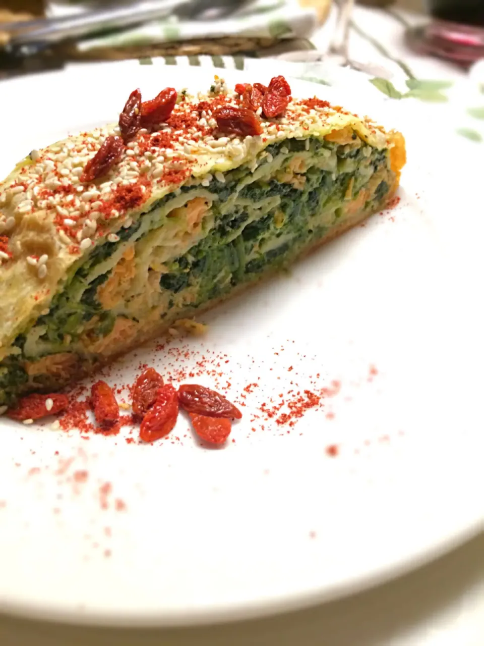 Galician strudel with salmon and spinach;)|aястасияさん