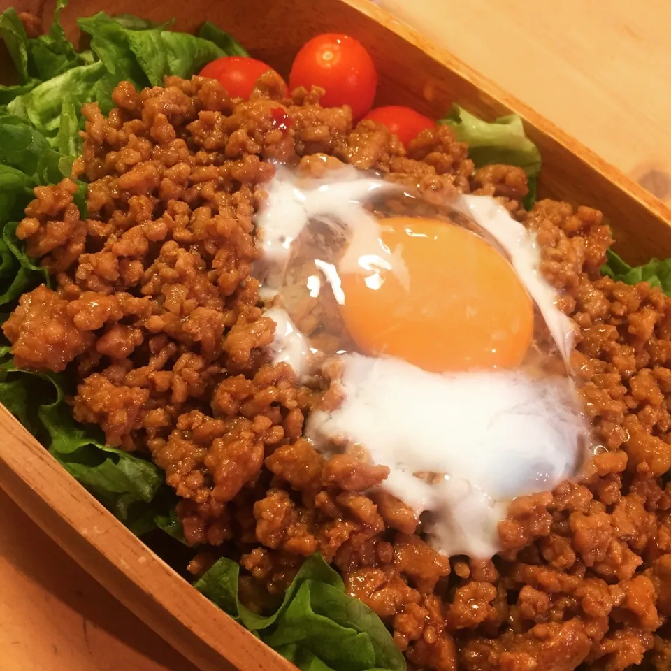 Snapdishの料理写真:豚ひき肉そぼろ丼|まさひこさん