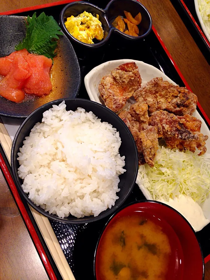 はかた一番どりの竜田揚げ定食@酉の市 浦和店|みっさんさん