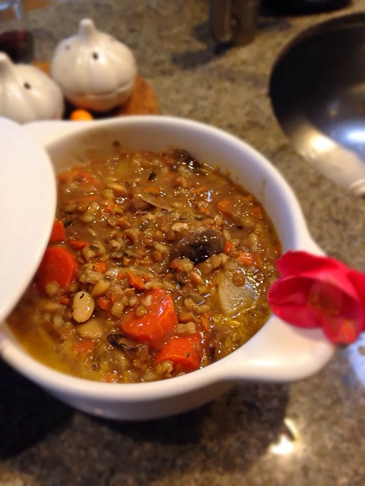 Beef, barley and shiitake stew|Kathy Zhuさん