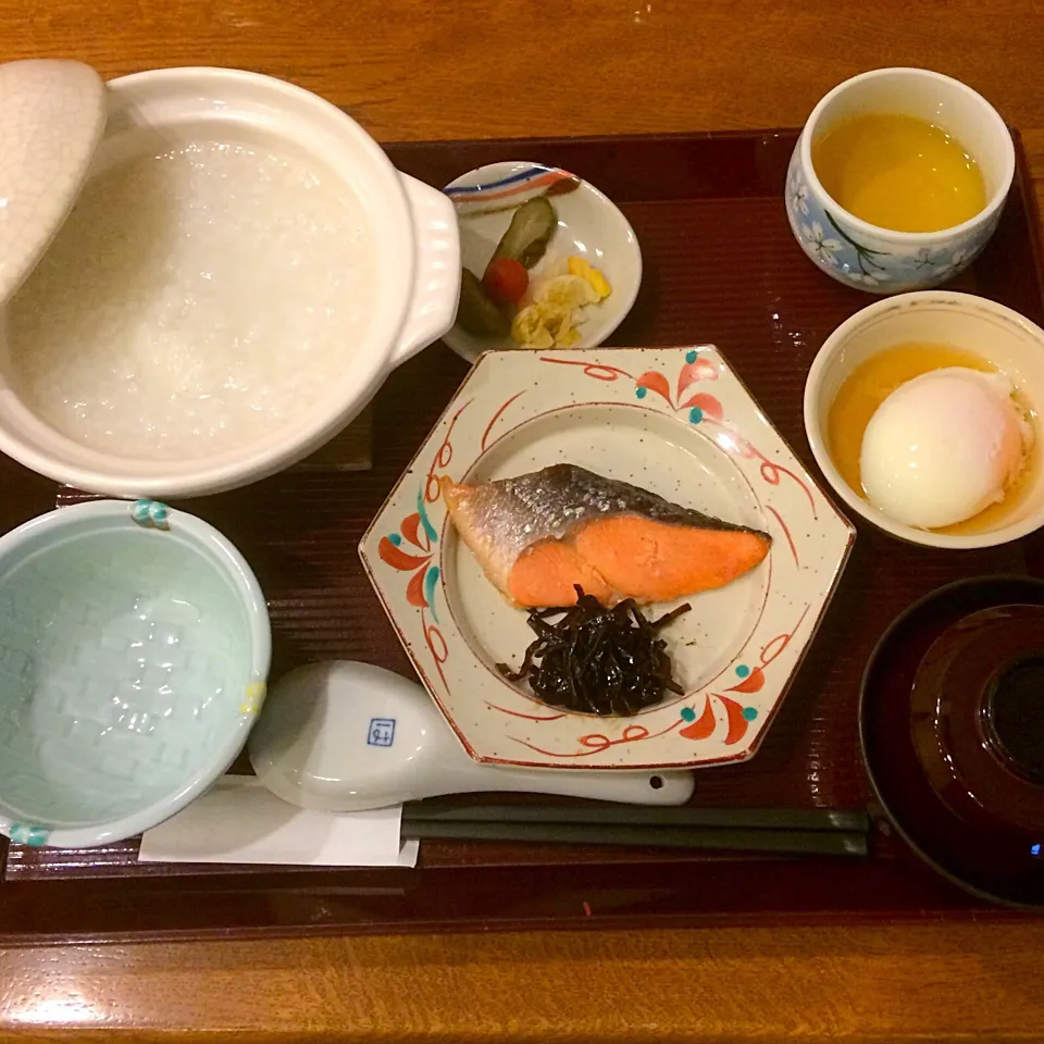 朝食 お粥✨|梅花権現さん